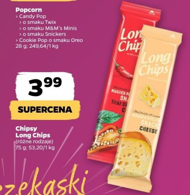 Chipsy (różne rodzaje) Long Chips promocja w Netto