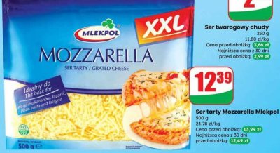 Ser tarty Mozzarella  promocja w Dino