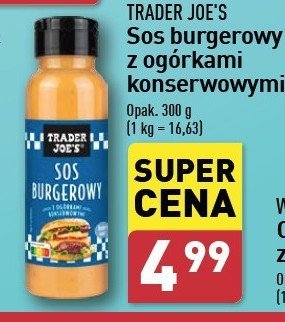 Sos burgerowy z ogórkami konserwowymi Trader joe's promocja