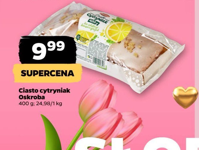 Ciasto cytryniak Oskroba promocja w Netto