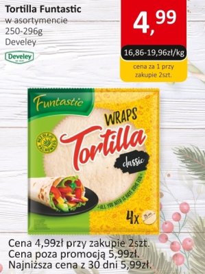 Tortilla Funtastic w asortymencie Develey promocja w Market Point