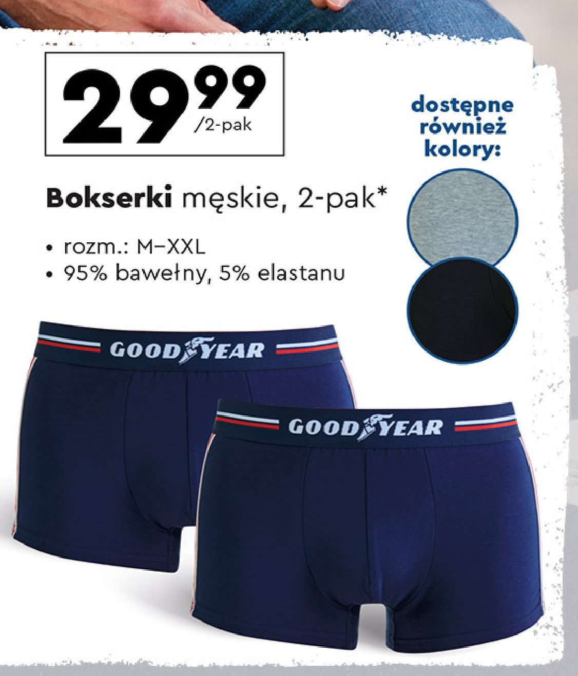 Bokserki męskie m-xxl Goodyear promocja