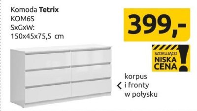 Komoda Tetrix KOM6S promocja w Black Red White