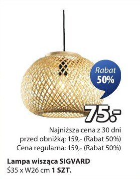 Lampa wisząca SIGVARD promocja w Jysk