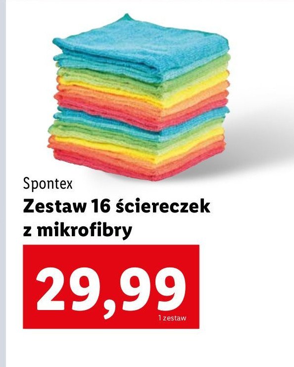 Ściereczki z mikrofibry Spontex promocja w Lidl