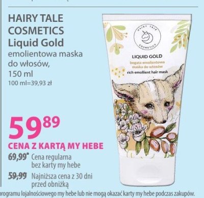 Maska do włosów Liquid Gold promocja w Hebe