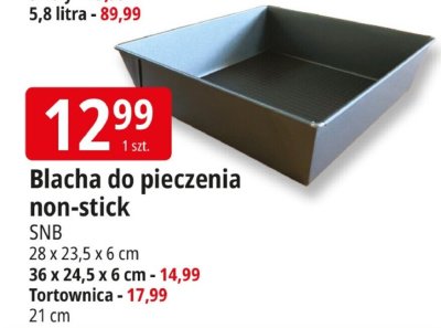 Blacha do pieczenia non-stick SNB 28 x 23,5 x 6 cm promocja w Leclerc
