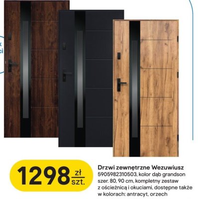 Drzwi zewnętrzne Wezuwiusz promocja w Castorama