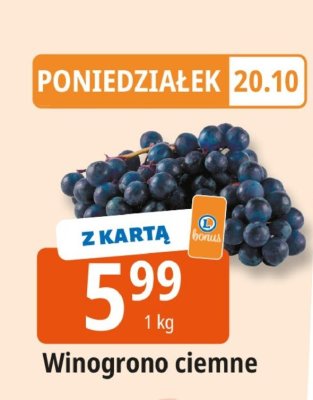 Winogrono ciemne vale da rosa promocja w Leclerc