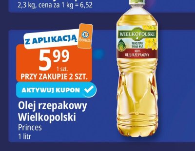 Olej rzepakowy Wielkopolski Princes promocja w Leclerc