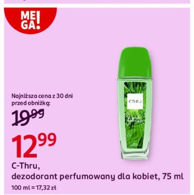 Dezodorant C-thru luminous emerald promocja