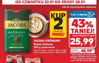 Kawa mielona Krönung promocja w Kaufland