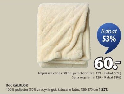 Koc KALKLOK promocja w Jysk