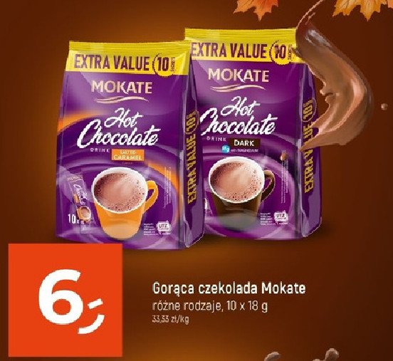 Napój czekoladowy dark Mokate hot chocolate drink promocja
