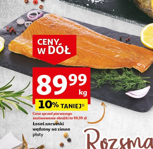 Łosoś norweski wędzony na zimno filety promocja