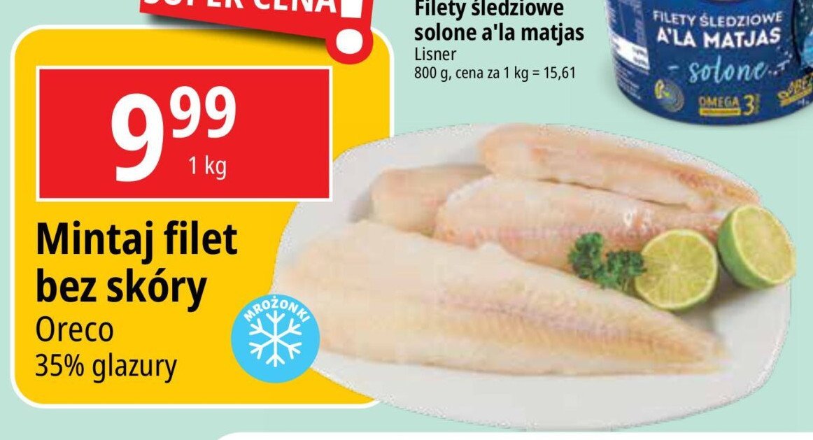 Mintaj filet bez skóry promocja