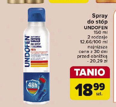 Spray do stóp i butów Undofen promocja