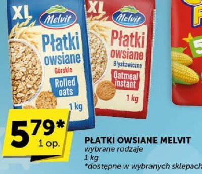 Płatki owsiane Melvit promocja w ABC