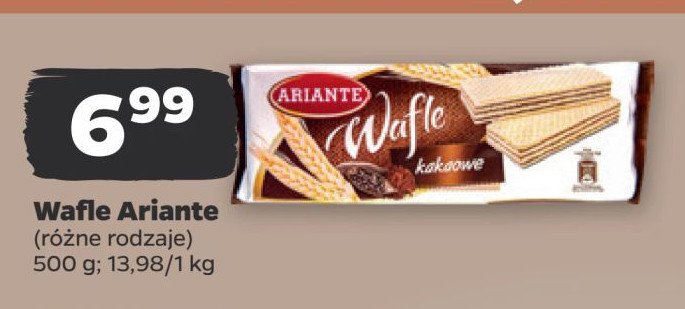 Wafle kakaowe Ariante promocja