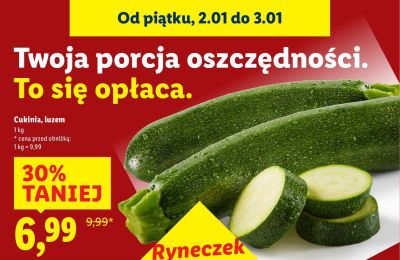 Cukinia, luzem promocja w Lidl