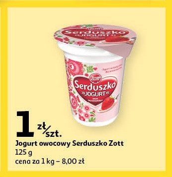 Jogurt truskawka Zott serduszko promocja