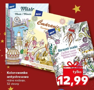 Kolorowanka antystresowa różne rodzaje, 32 strony promocja w Kaufland