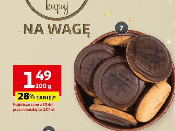 Biszkopty z galaretką w polewie promocja w Auchan