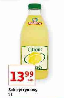 Sok cytrynowy Andros promocja