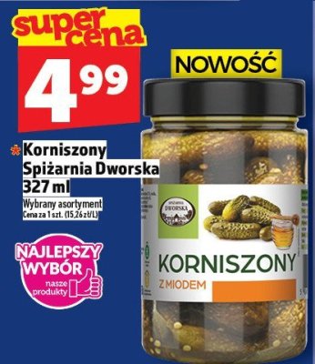 Korniszony z miodem Spiżarnia Dworska promocja w TOPAZ