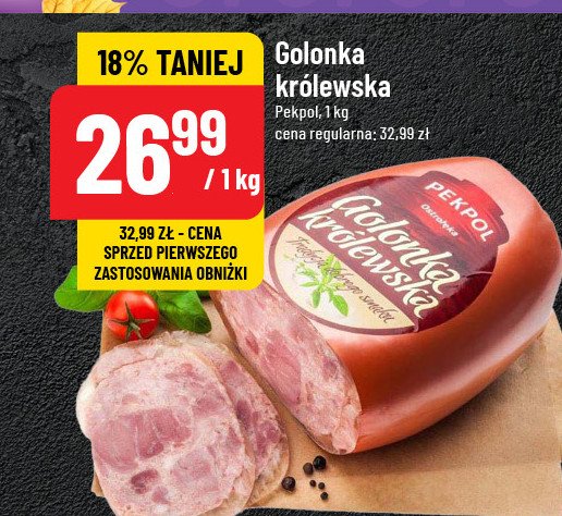 Golonka królewska Pekpol promocja