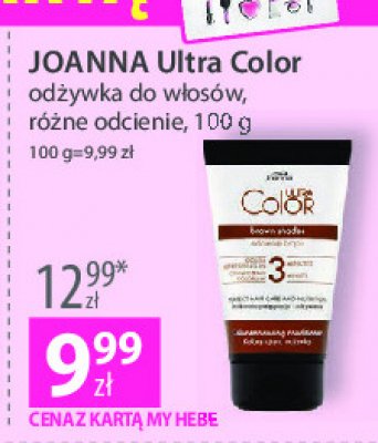 Od偶ywka koloryzuj膮ca odcienie br膮zu Joanna ultra color promocja