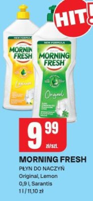 Płyn do naczyń Morning Fresh Original, Lemon promocja w Chorten