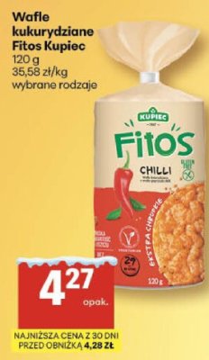 Wafle kukurydziane Fitos Kupiec promocja w Delikatesy Centrum