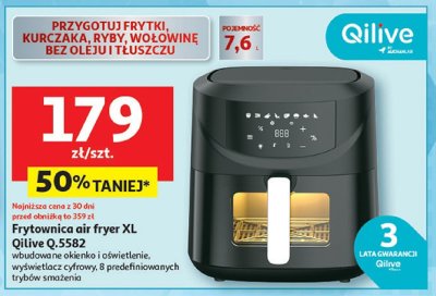 Frytownica air fryer XL Qilive Q.5582 promocja w Auchan