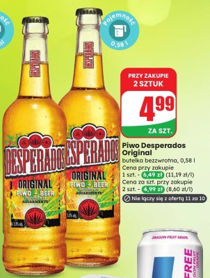 Piwo Desperados Original promocja w Dino