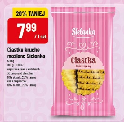 Ciastka kruche maślane Sielanка promocja w POLOmarket