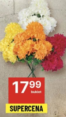 Bukiet chryzantem mix kolorów promocja w Delikatesy Centrum