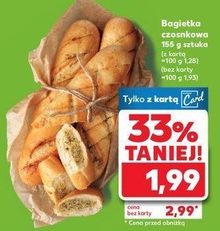 Bagietka czosnkowa promocja w Kaufland