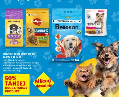 Karma dla psa Bellosan z wołowiną promocja w Lidl