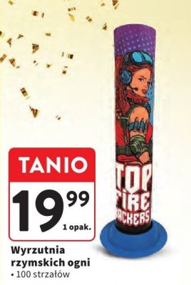 Wyrzutnia rzymskich ogni 100 strzałów promocja w Intermarche