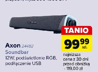 Soundbar z podświetleniem rgb AXON promocja w Carrefour