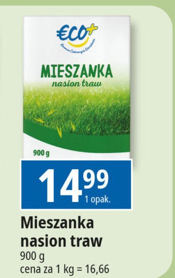 Mieszanka nasiona traw Eco+ promocja w Leclerc