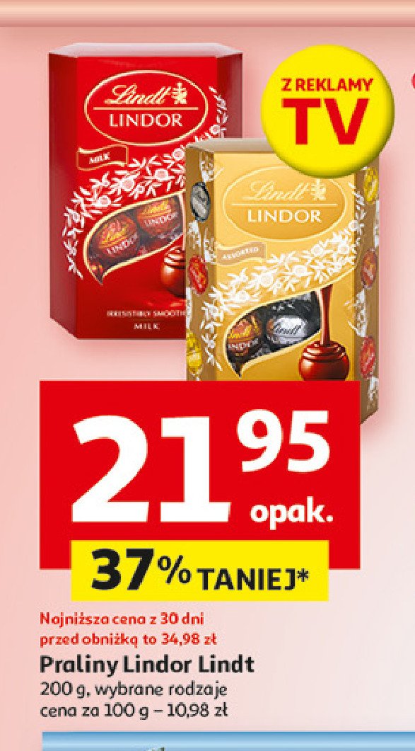 Bombonierka assorted Lindt lindor promocja