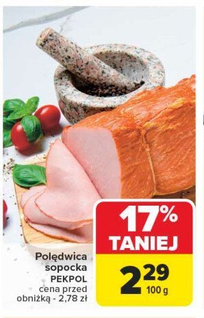 Polędwica sopocka Pekpol promocja w Carrefour