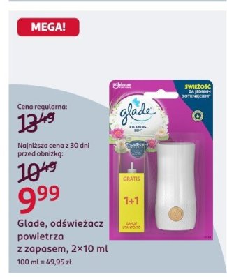 Odświeżacz powietrza z zapasem, 2×10 ml promocja w Rossmann