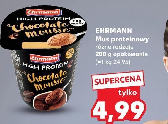 Mus czekoladowy Ehrmann high protein promocja