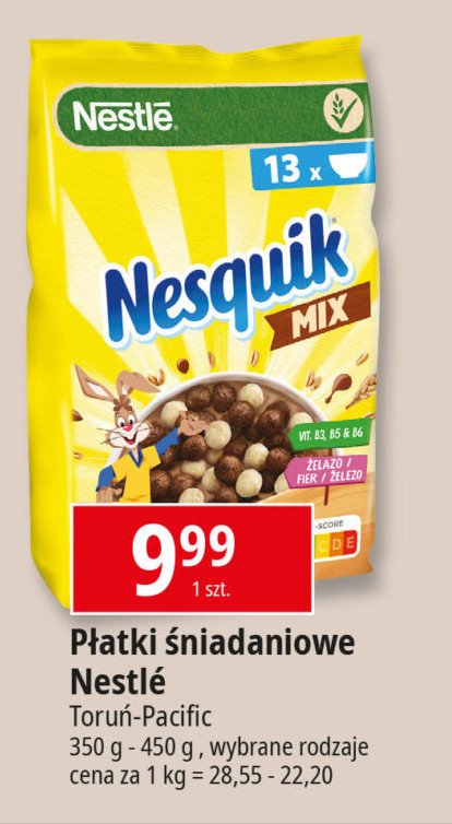 Płatki śniadaniowe NESQUIK MIX promocja