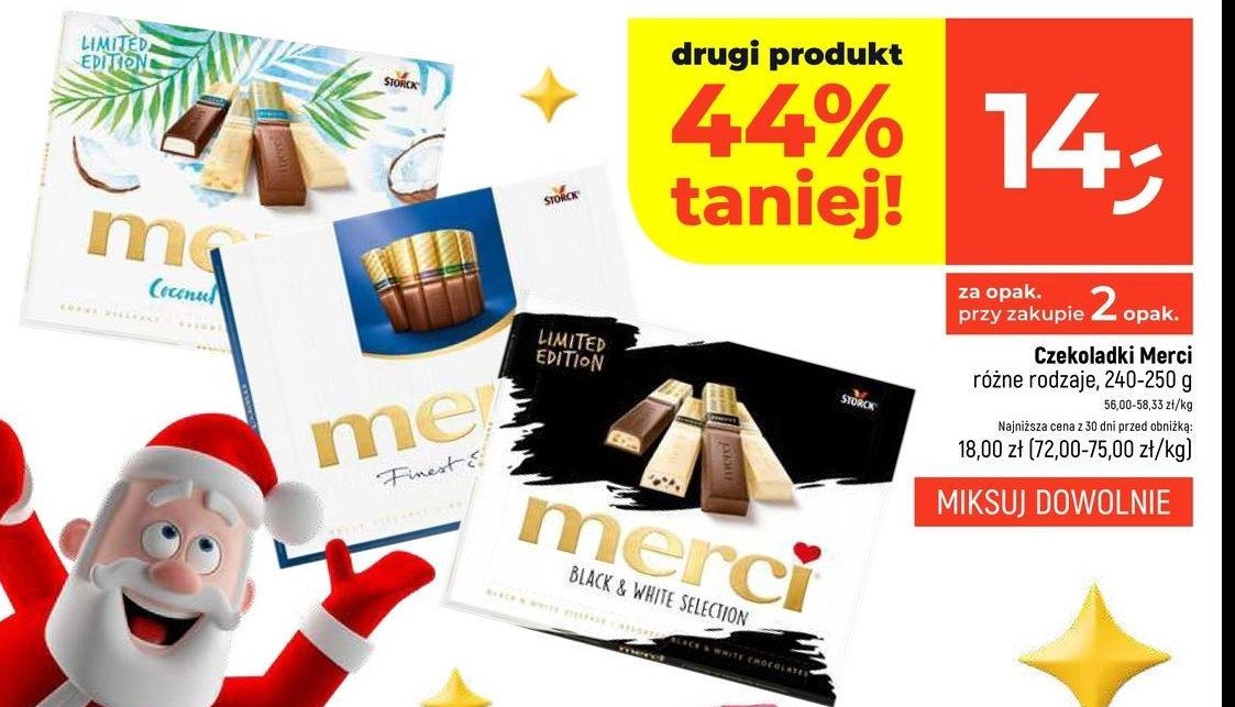 Bombonierka niebieska Storck merci promocja w Dealz