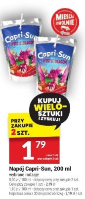Napój Capri-Sun 200ml - wybrane rodzaje promocja w Twój Market