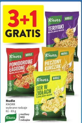 Nudle KNORR wybrane rodzaje promocja w Intermarche